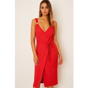 Sleeveless V-Neck Shiny Bright Dress Slit Long Dress Elegant